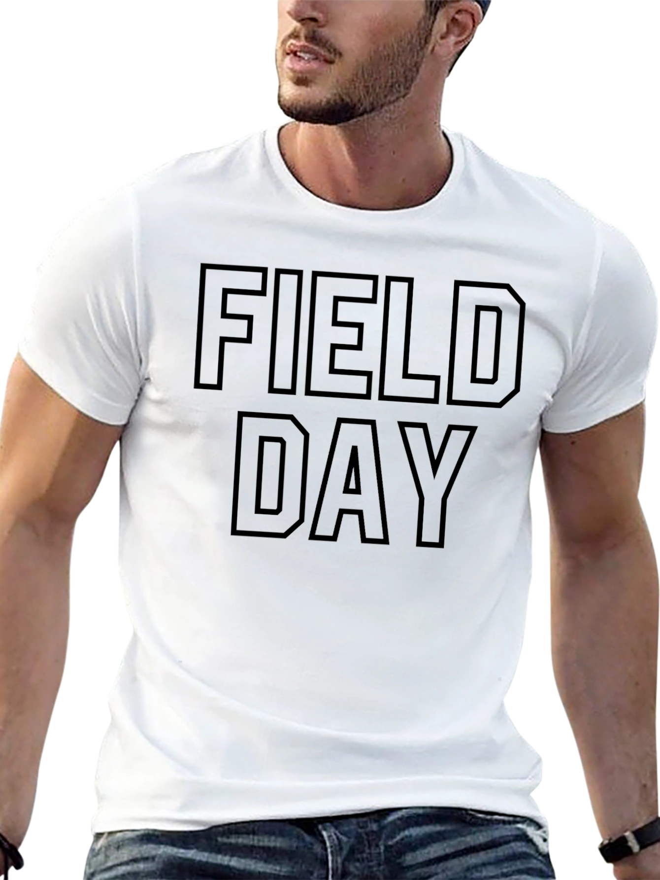 Field Day Black Graphic T-Shirt