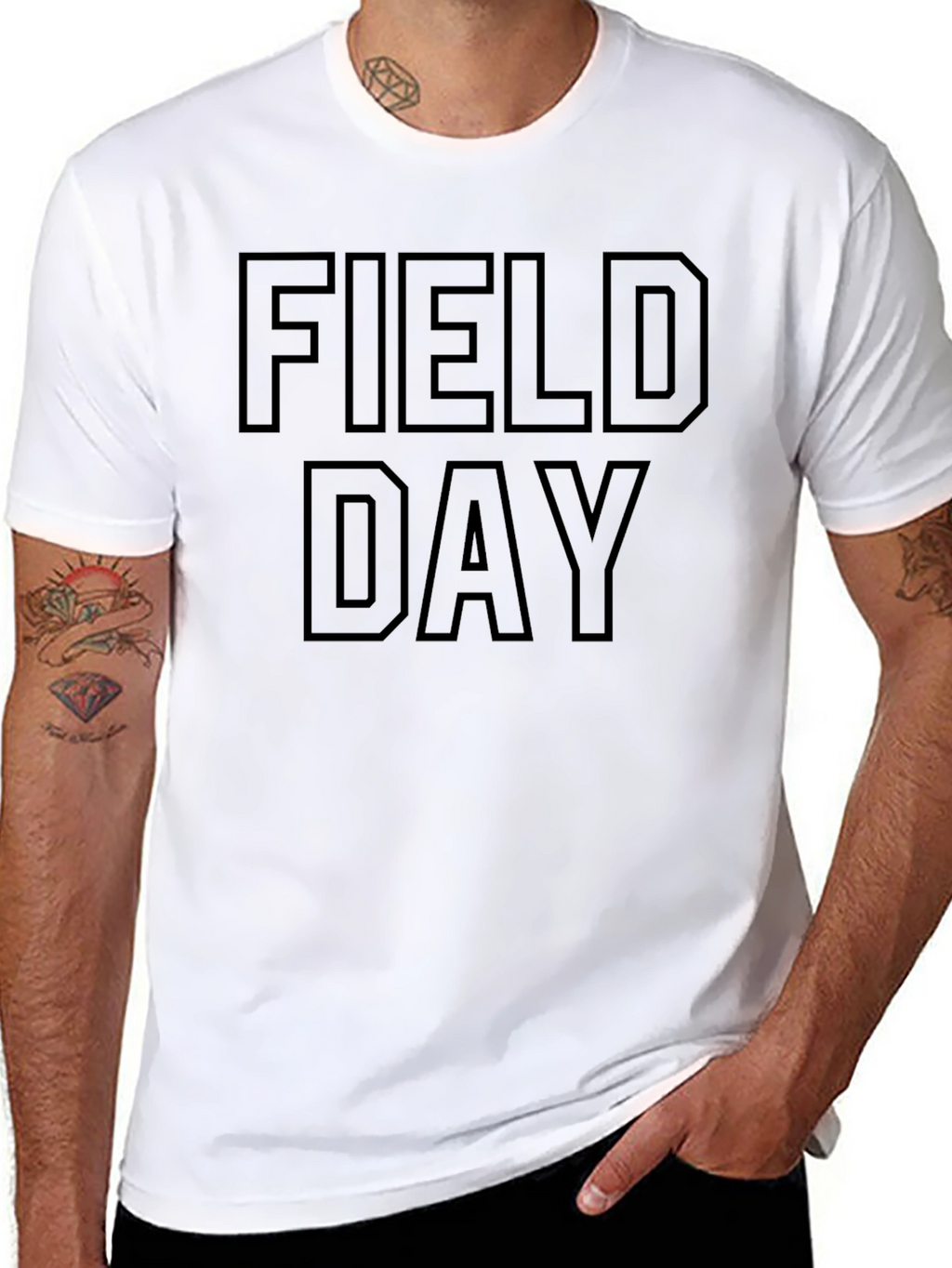 Field Day Black Graphic T-Shirt