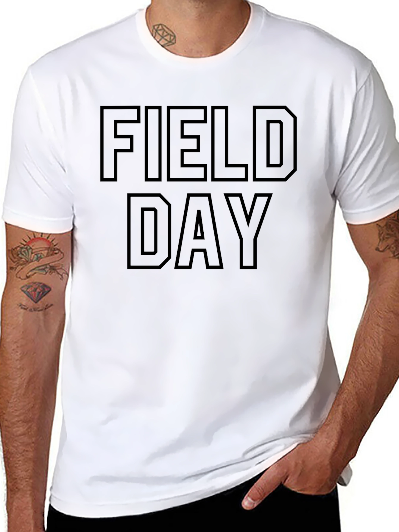 Field Day Black Graphic T-Shirt