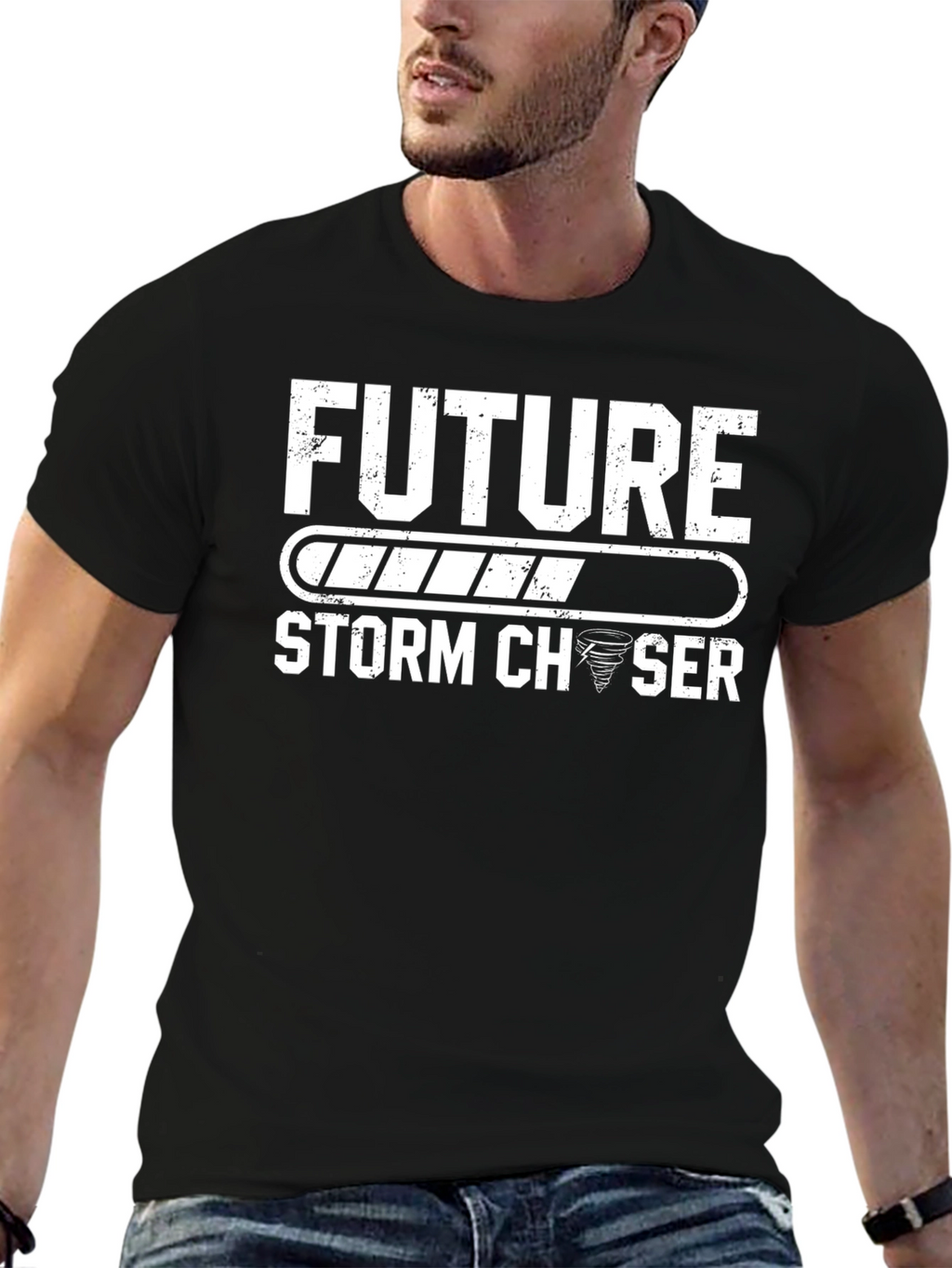 Future Storm Chaser Graphic Tee - Black