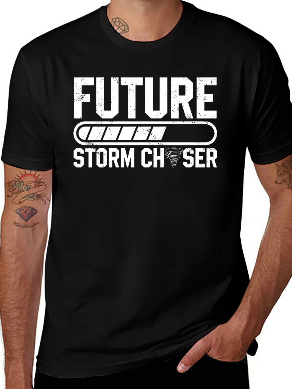 Future Storm Chaser Graphic Tee - Black