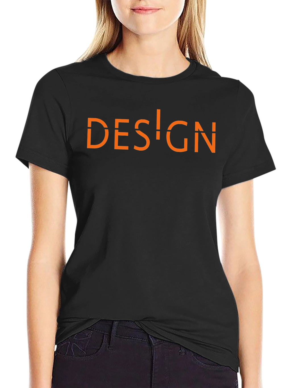 Design Graphic Tee - Stylish Black Cotton Shirt