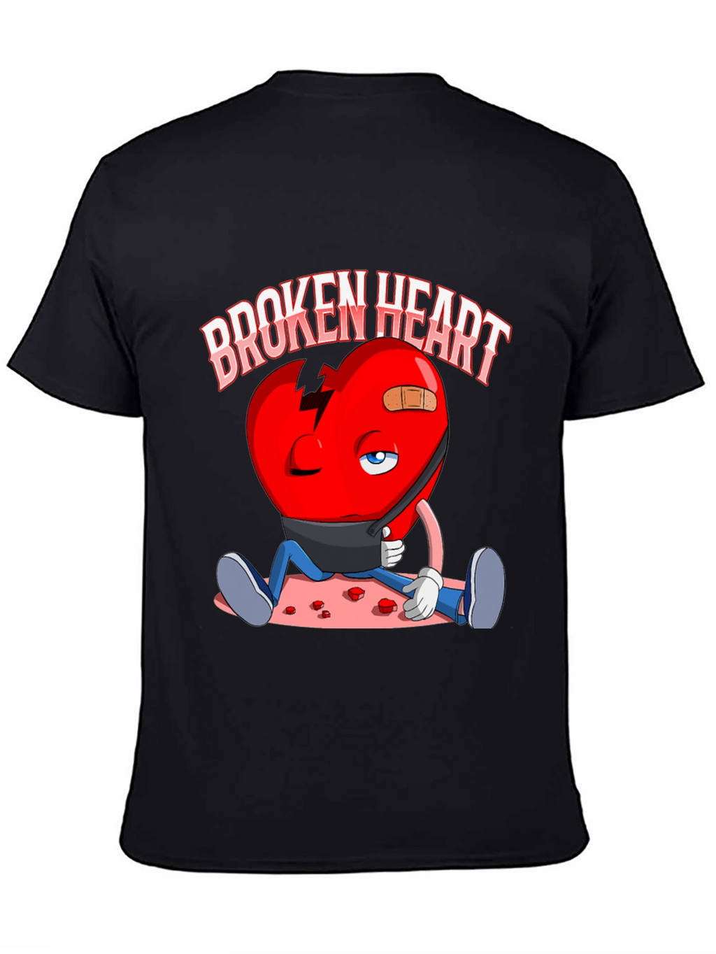Broken Heart Graphic Print T-Shirt