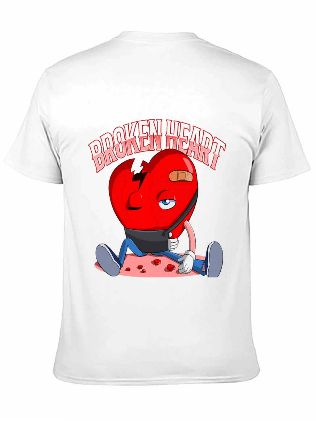 Broken Heart Graphic Print T-Shirt