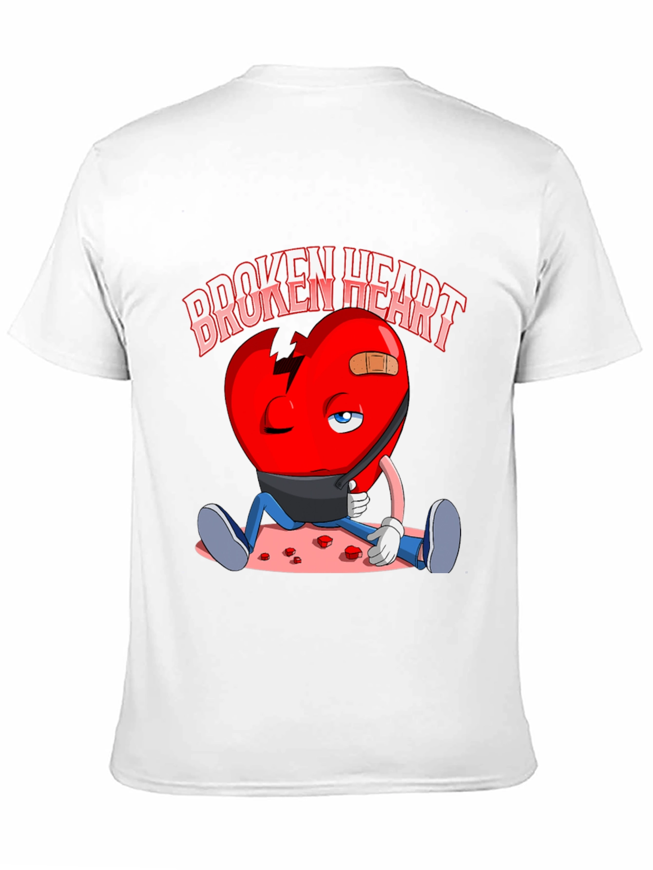 Broken Heart Graphic Print T-Shirt