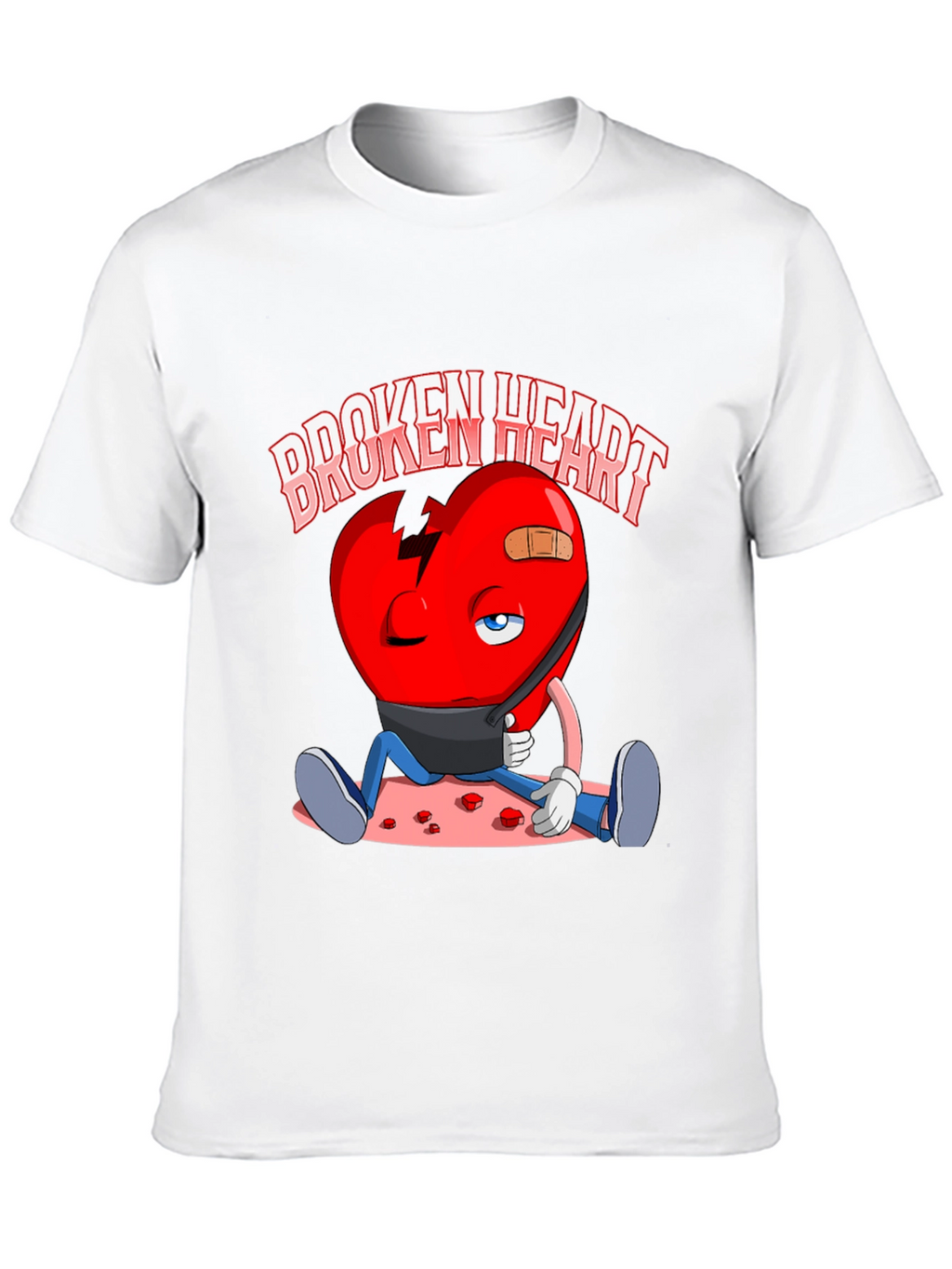 Broken Heart Graphic Print T-Shirt