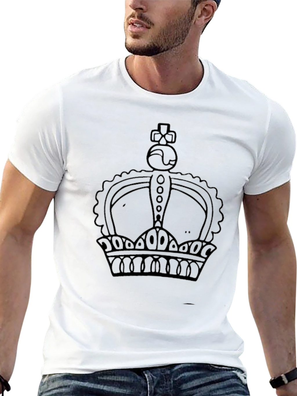 King Crown Graphic Black T-Shirt