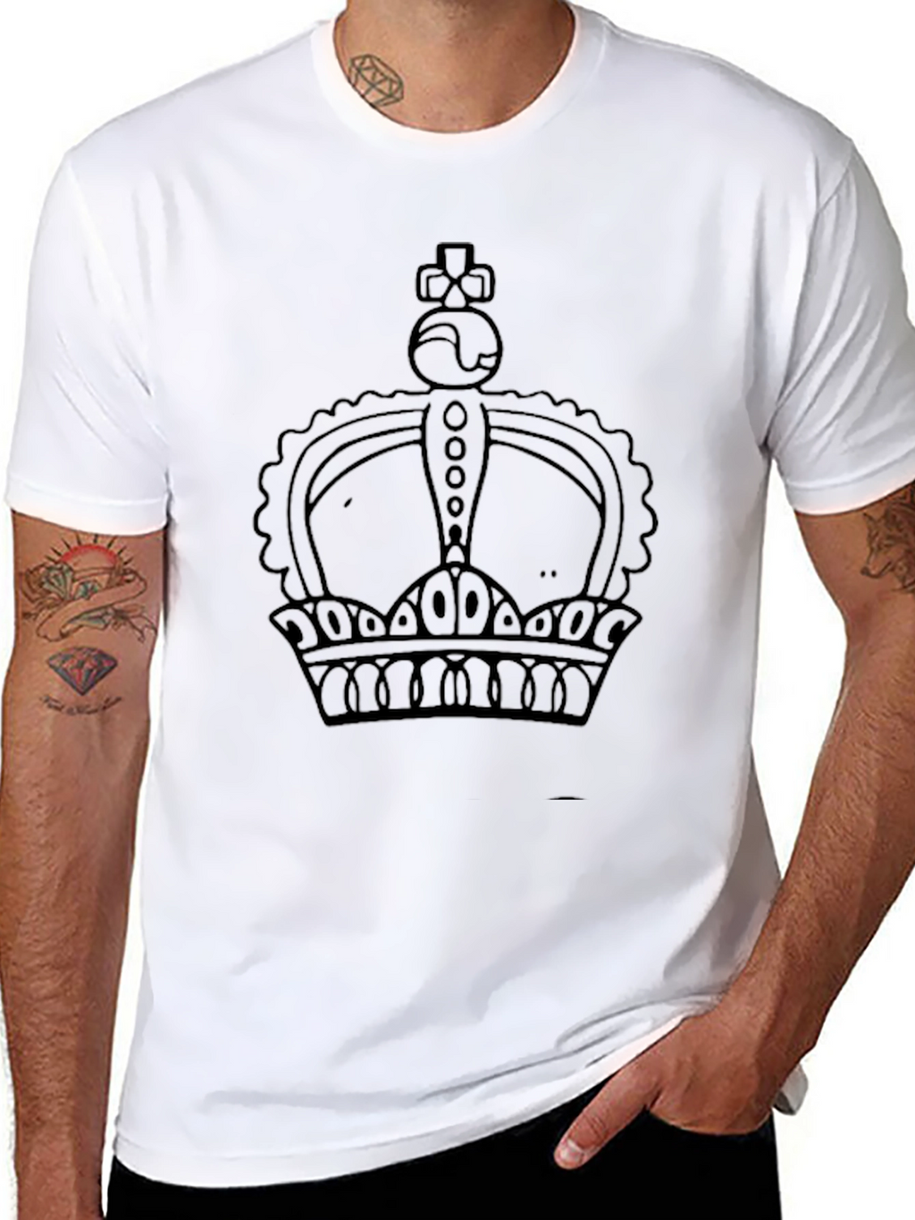 King Crown Graphic Black T-Shirt