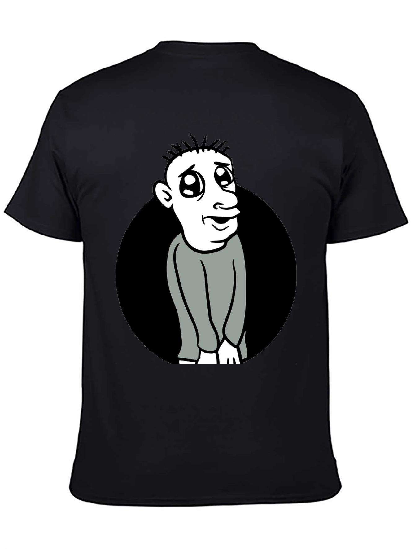 Cartoon Character Black T-Shirt