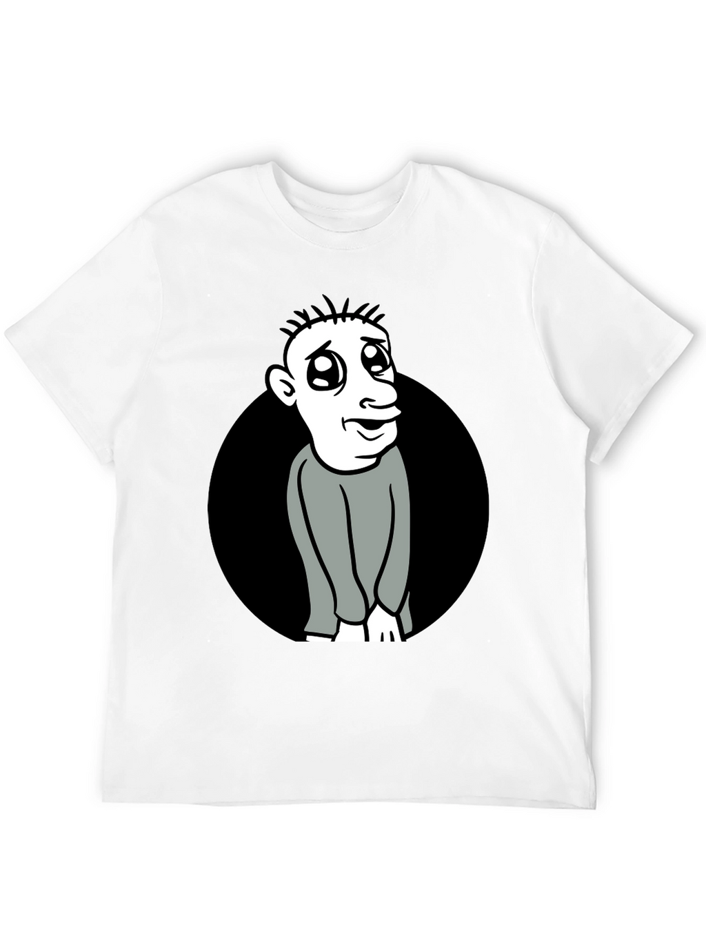 Cartoon Character Black T-Shirt