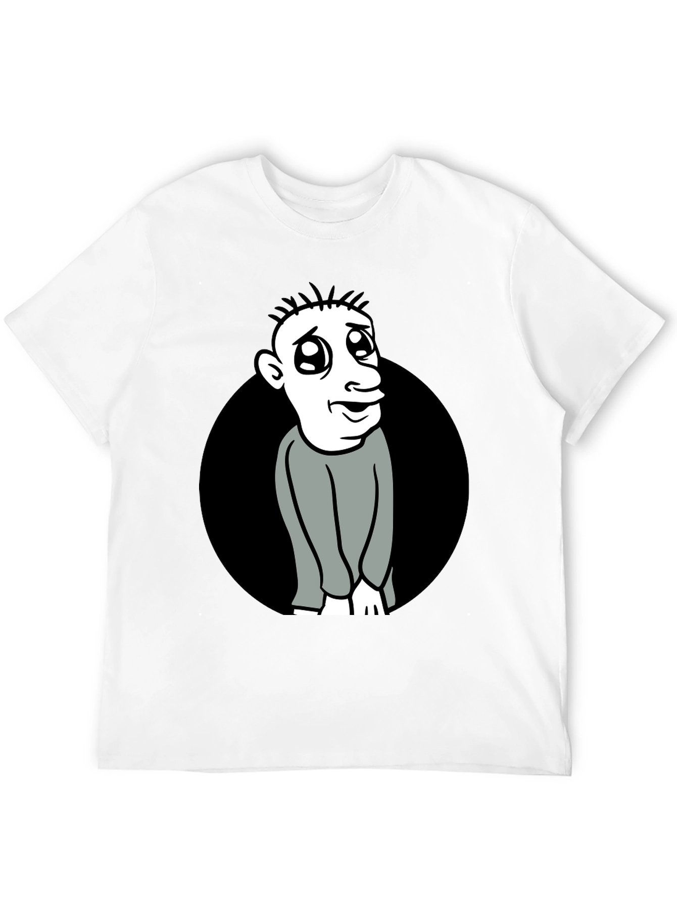 Cartoon Character Black T-Shirt