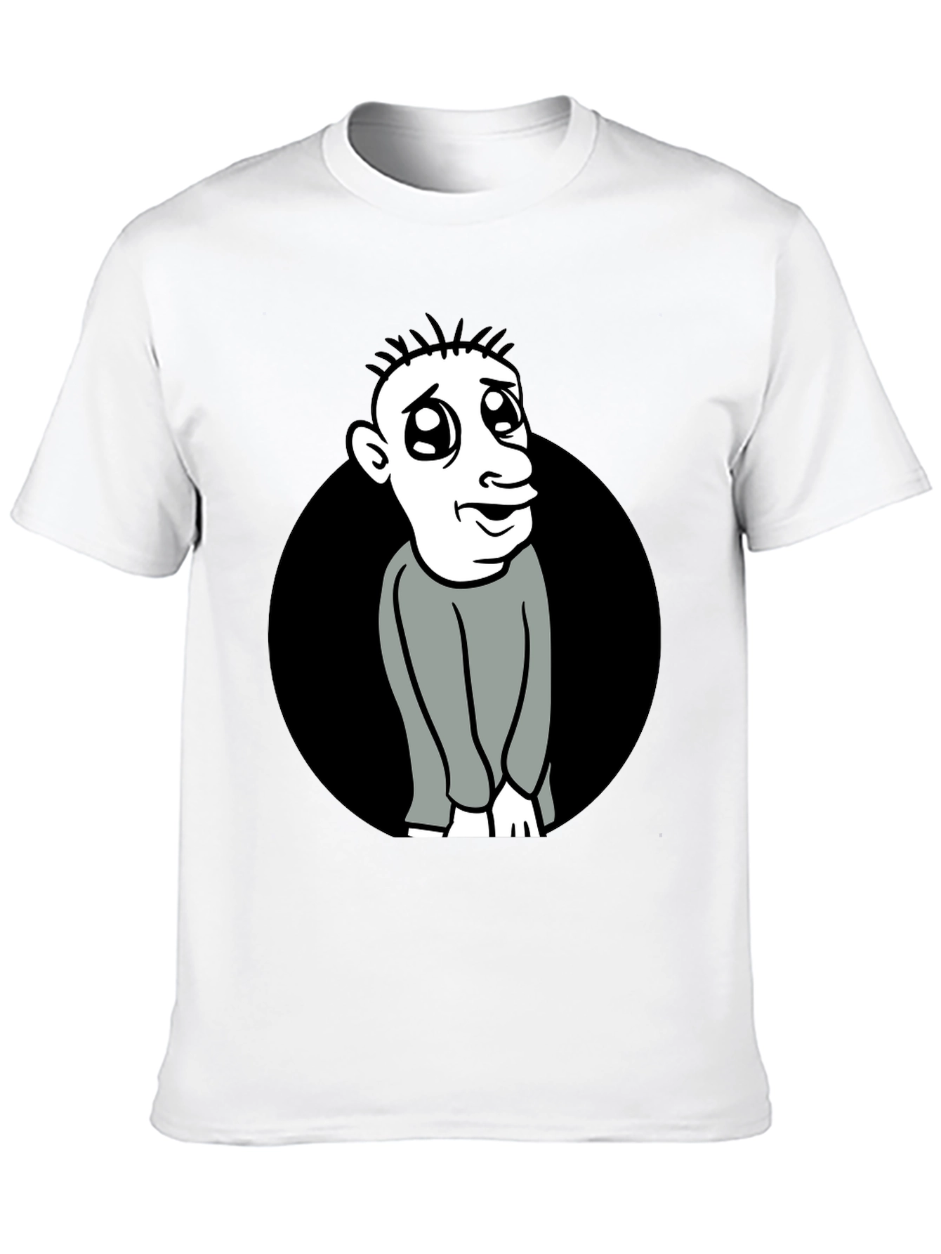 Cartoon Character Black T-Shirt