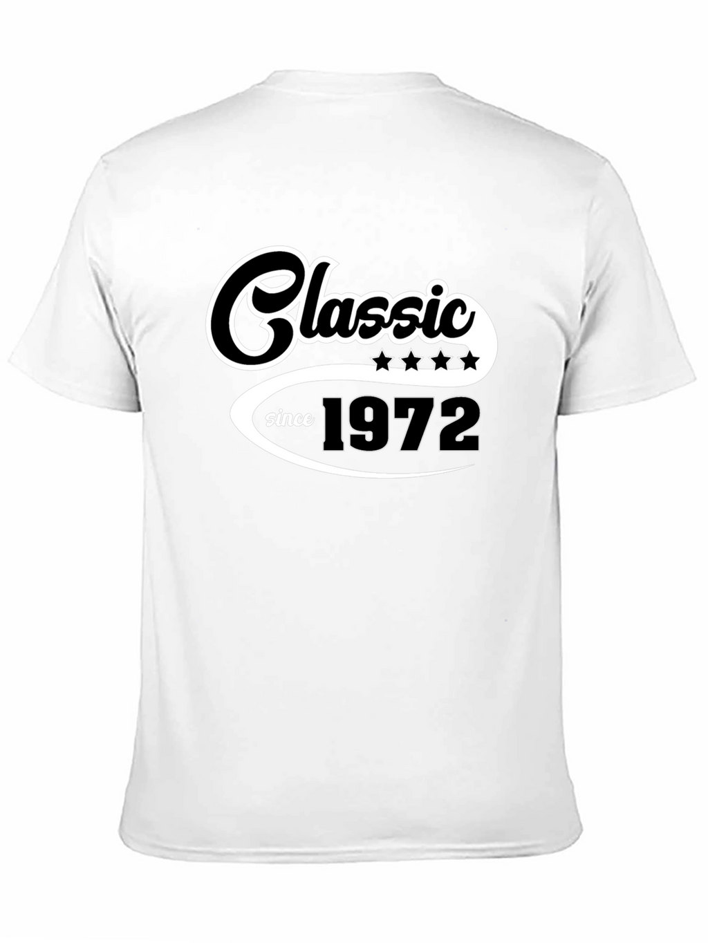 Classic Since 1972 Black Graphic T-Shirt