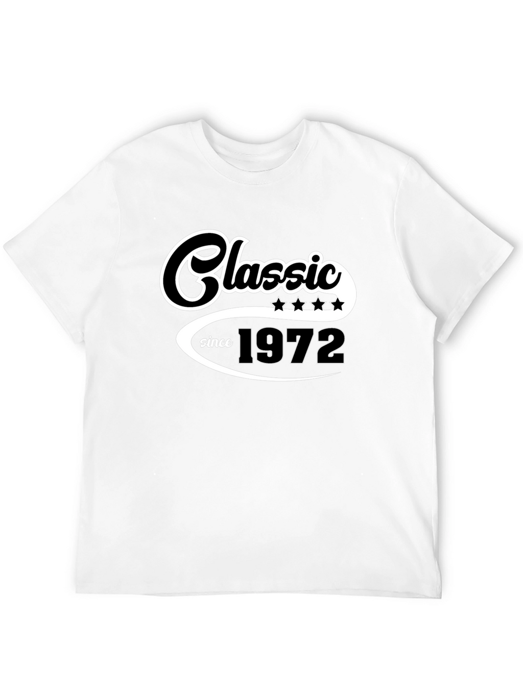 Classic Since 1972 Black Graphic T-Shirt