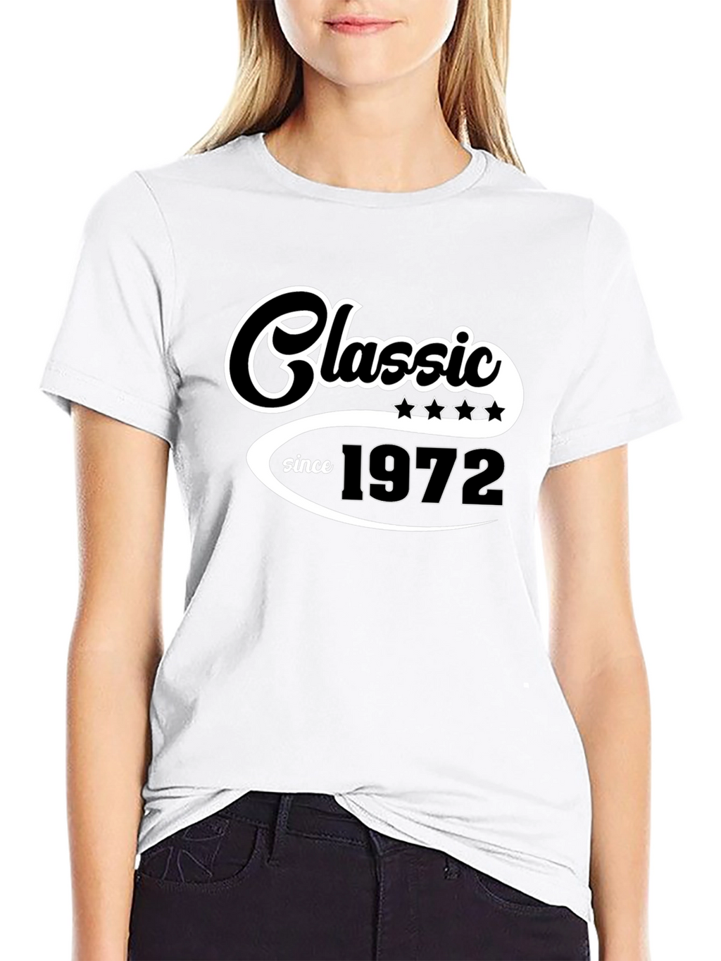 Classic Since 1972 Black Graphic T-Shirt