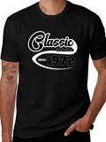 Classic Since 1972 Black Graphic T-Shirt