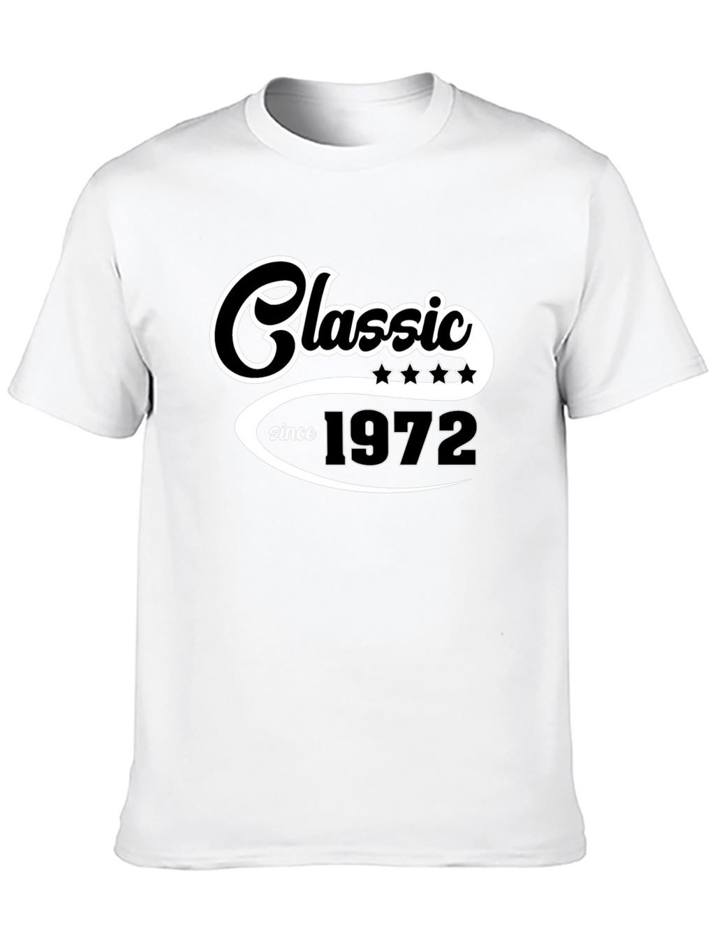 Classic Since 1972 Black Graphic T-Shirt