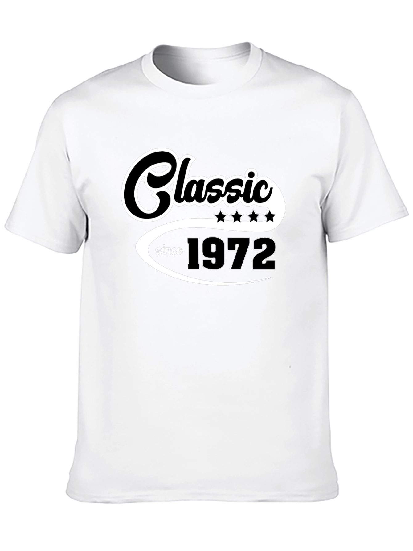 Classic Since 1972 Black Graphic T-Shirt