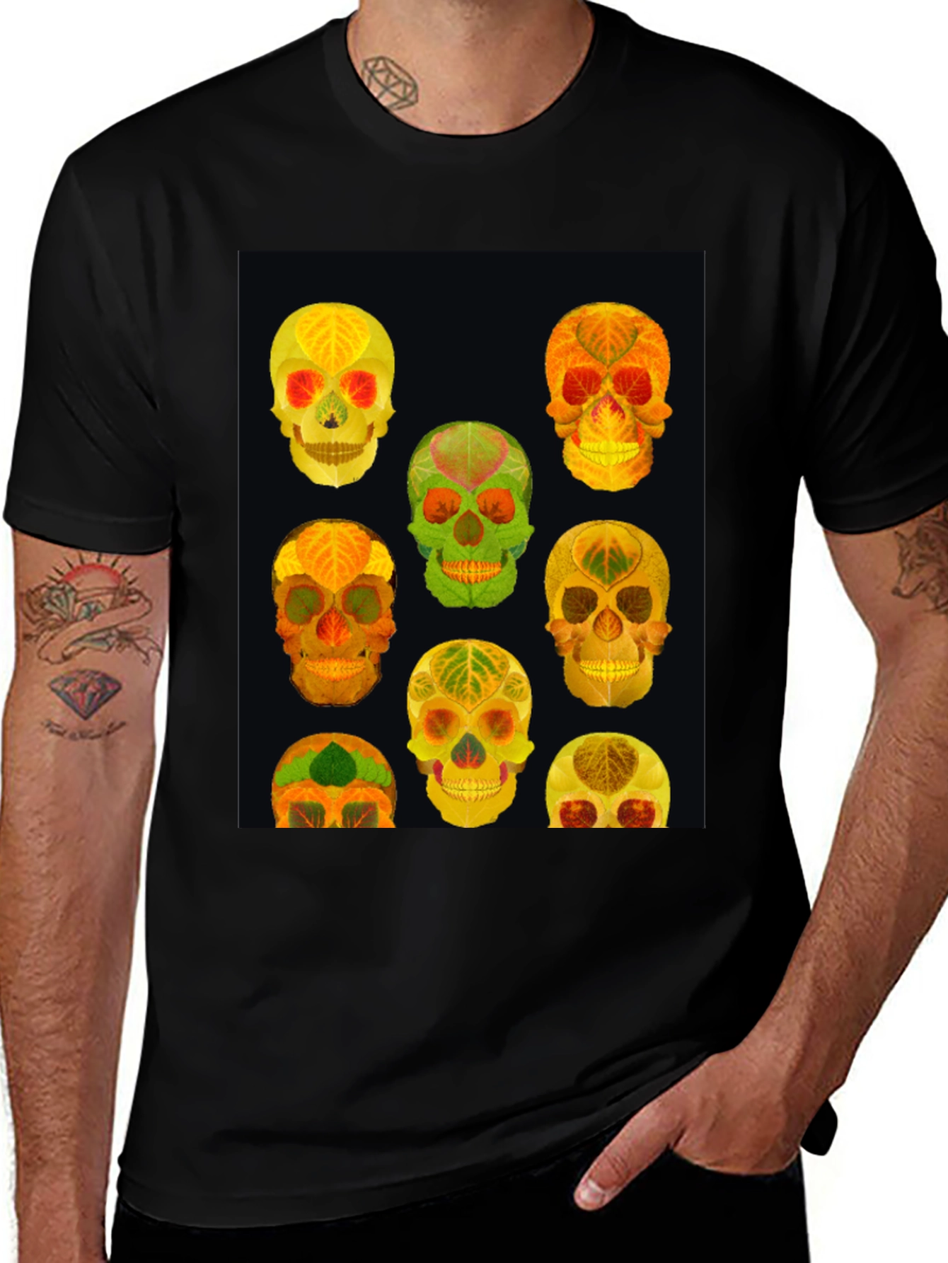 Skull Leaf T-Shirt