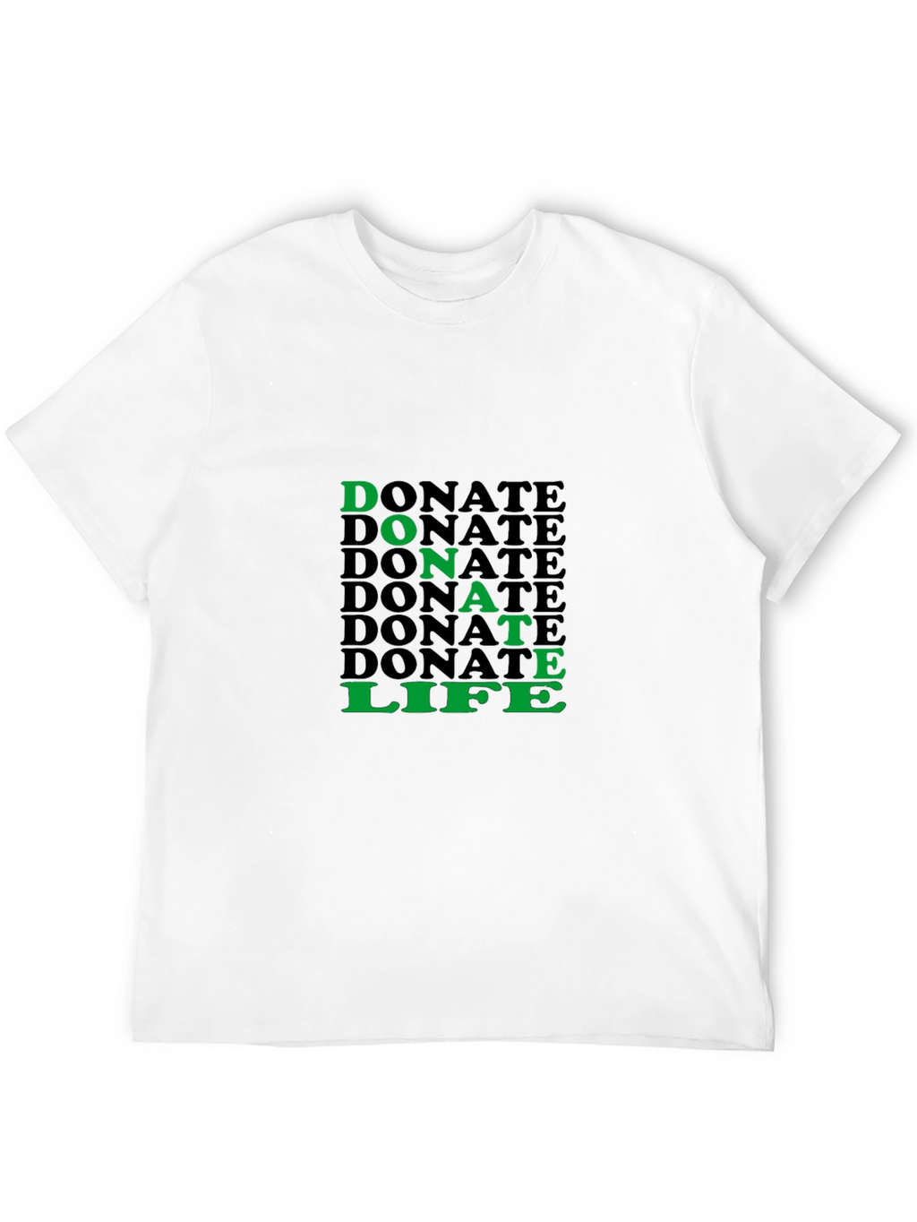 Donate Life Graphic Tee - Black Cotton T-Shirt