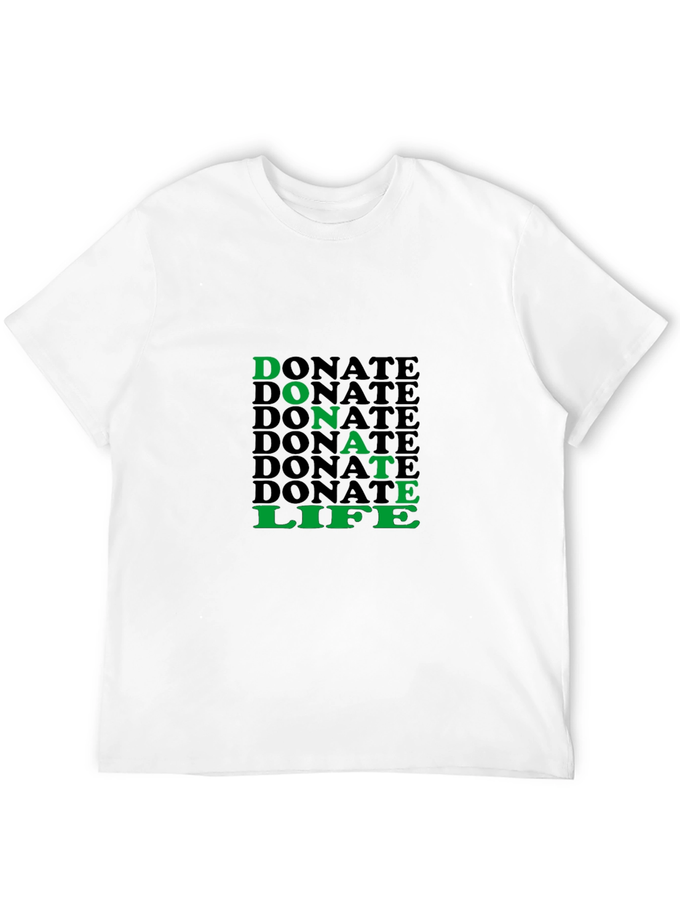 Donate Life Graphic Tee - Black Cotton T-Shirt