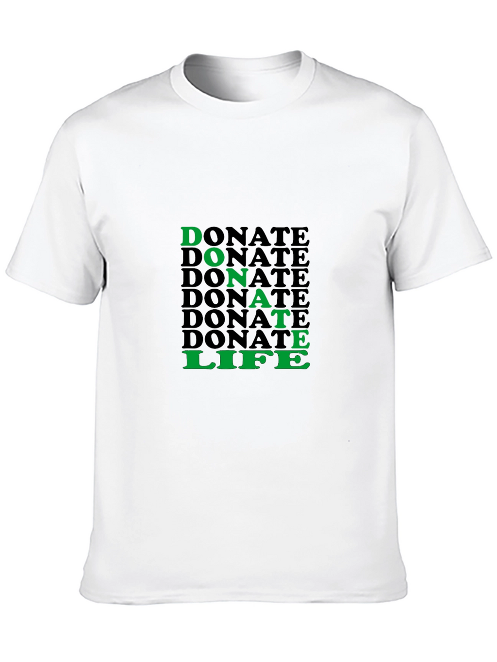 Donate Life Graphic Tee - Black Cotton T-Shirt