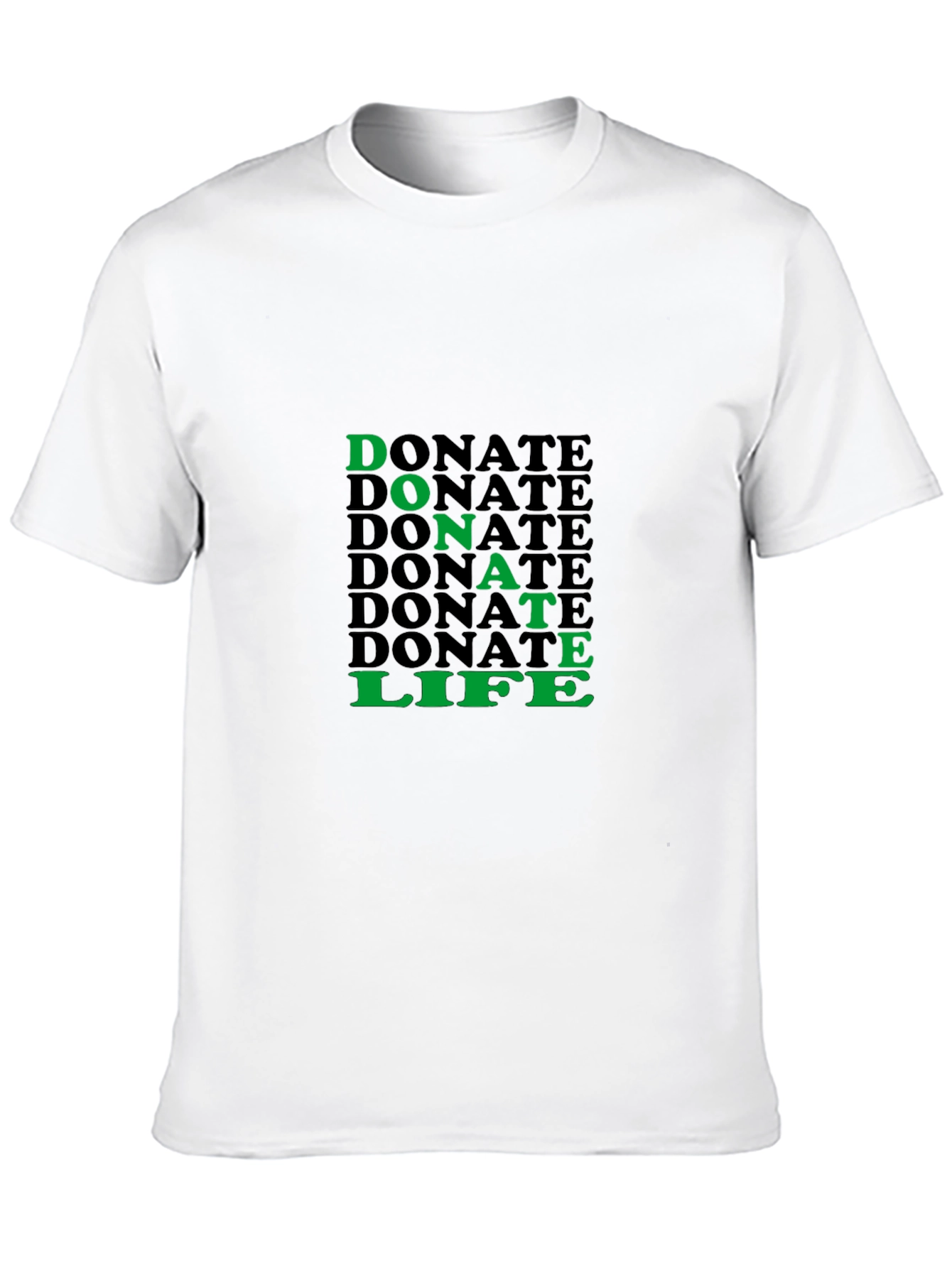 Donate Life Graphic Tee - Black Cotton T-Shirt