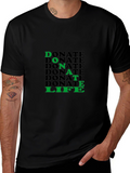 Donate Life Graphic Tee - Black Cotton T-Shirt
