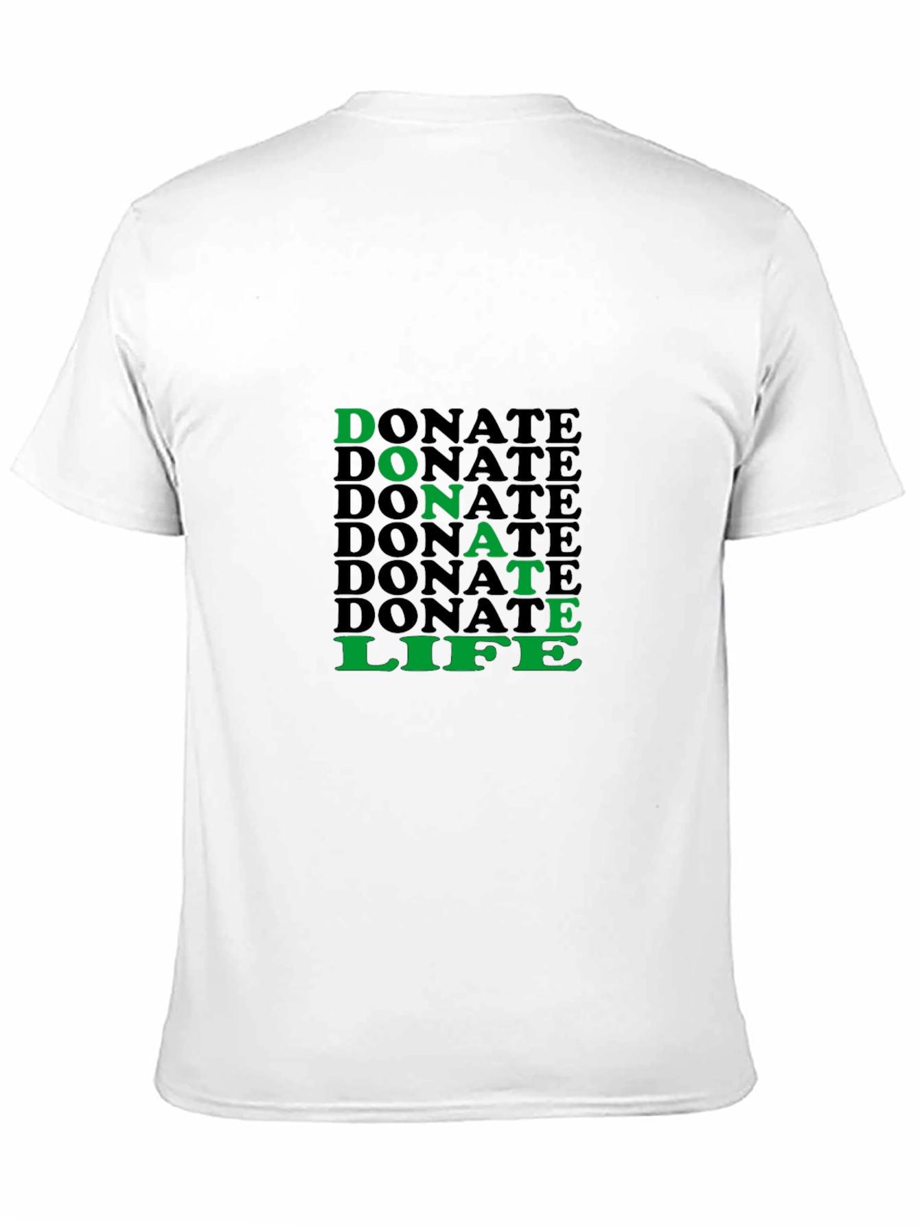 Donate Life Graphic Tee - Black Cotton T-Shirt
