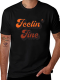 Feelin Fine Retro Graphic Tee - Stylish Comfort