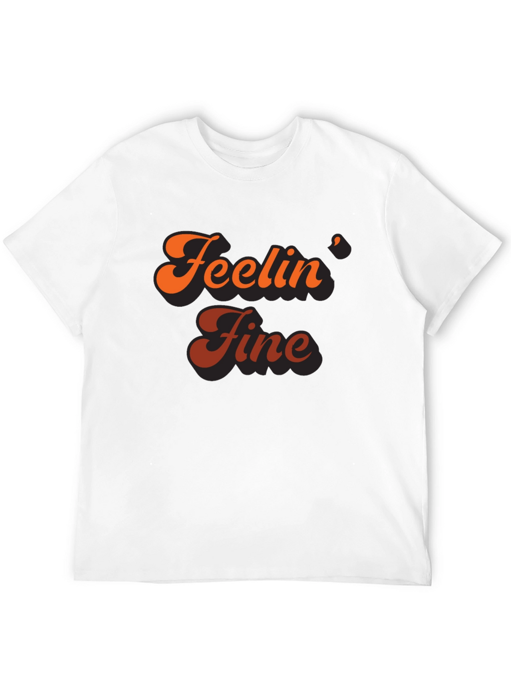 Feelin Fine Retro Graphic Tee - Stylish Comfort