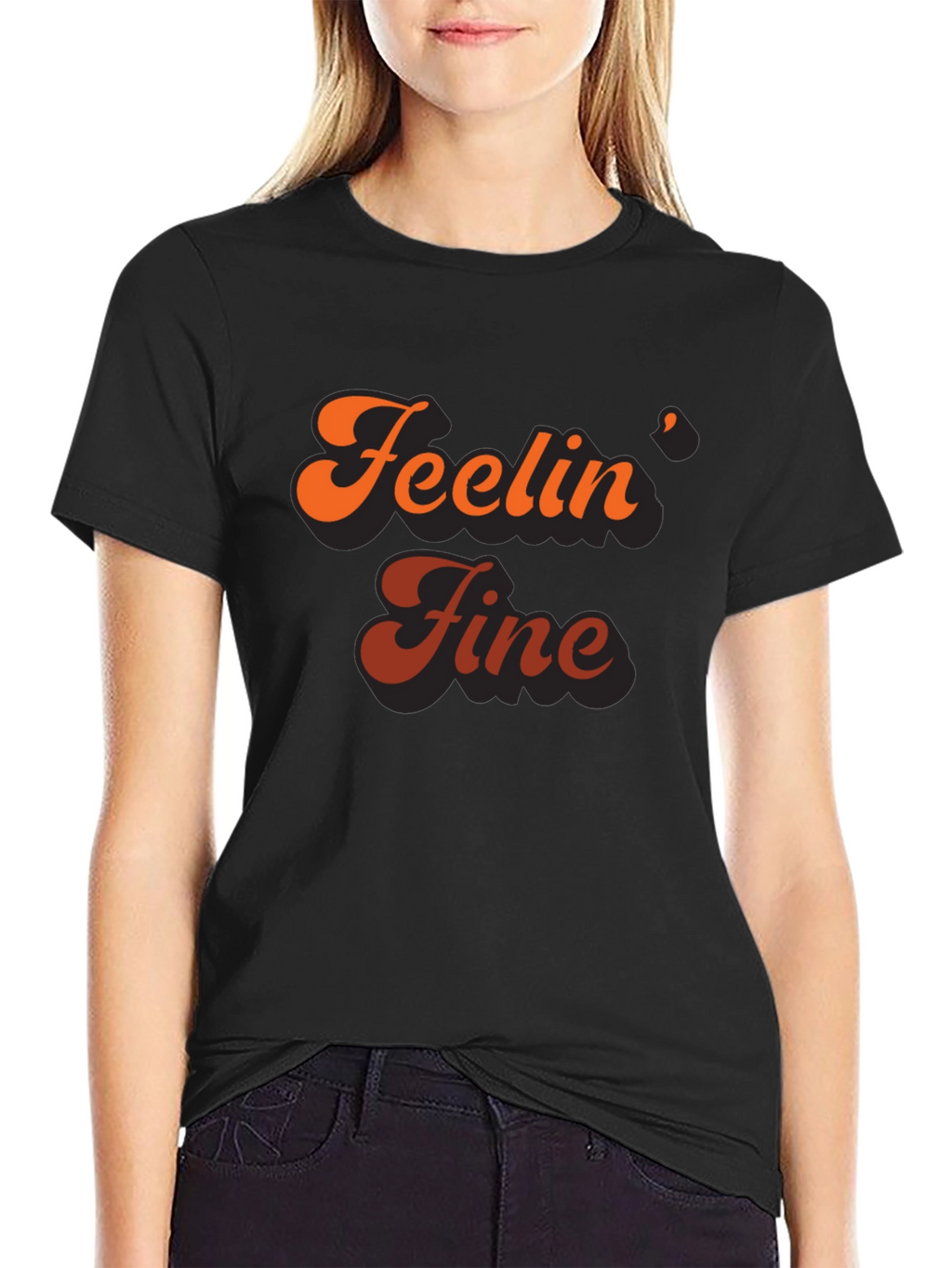 Feelin Fine Retro Graphic Tee - Stylish Comfort