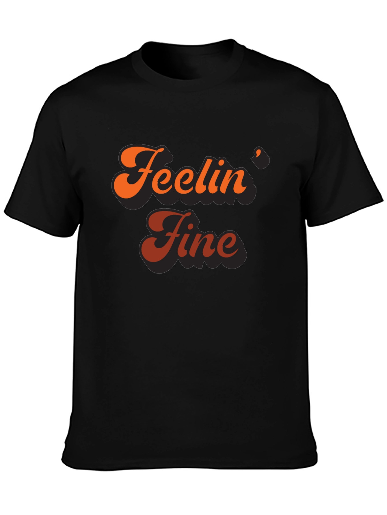 Feelin Fine Retro Graphic Tee - Stylish Comfort
