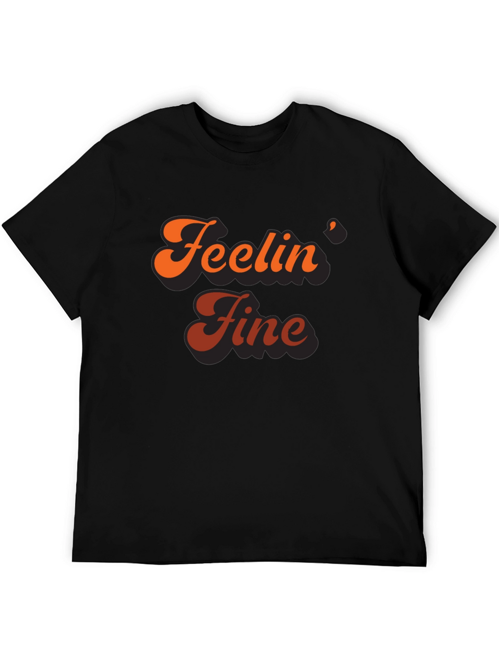 Feelin Fine Retro Graphic Tee - Stylish Comfort