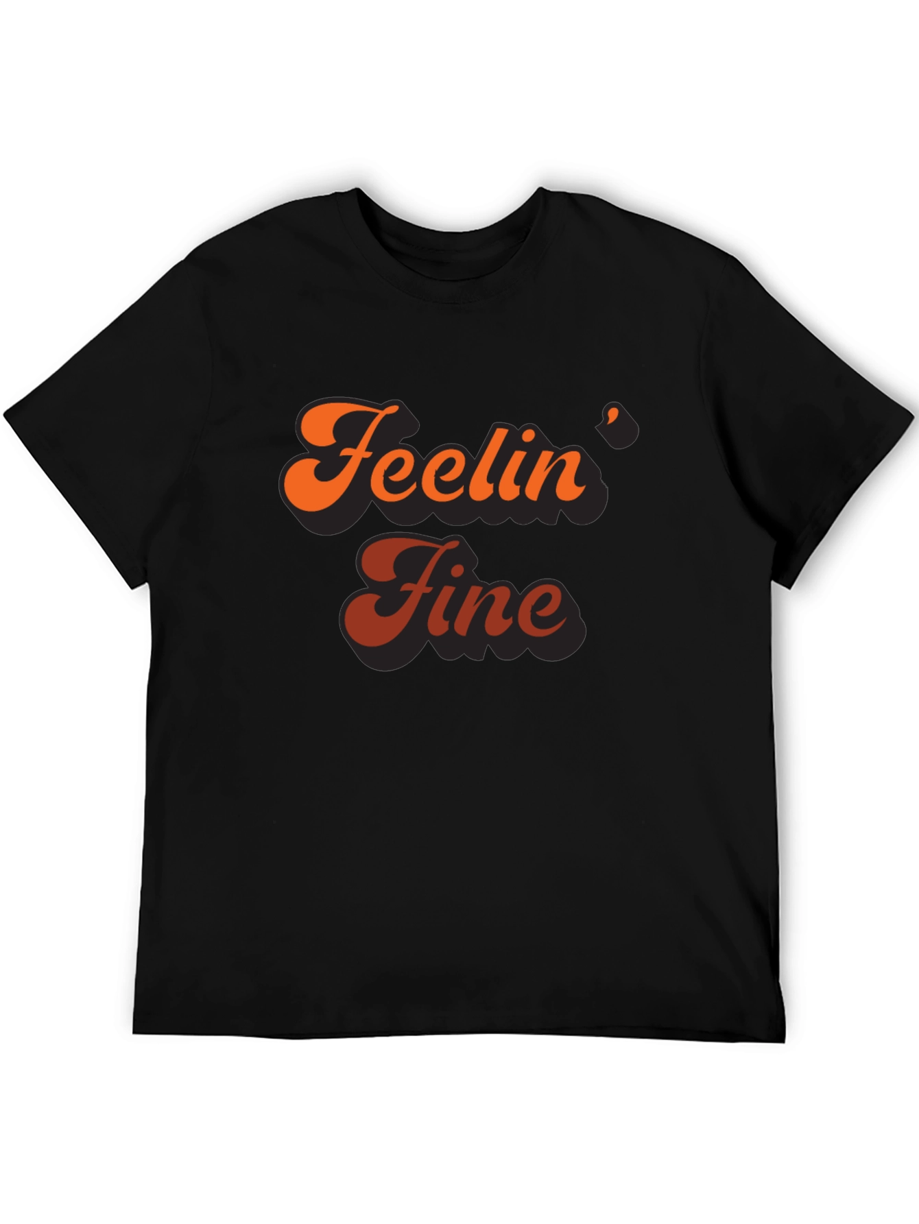 Feelin Fine Retro Graphic Tee - Stylish Comfort
