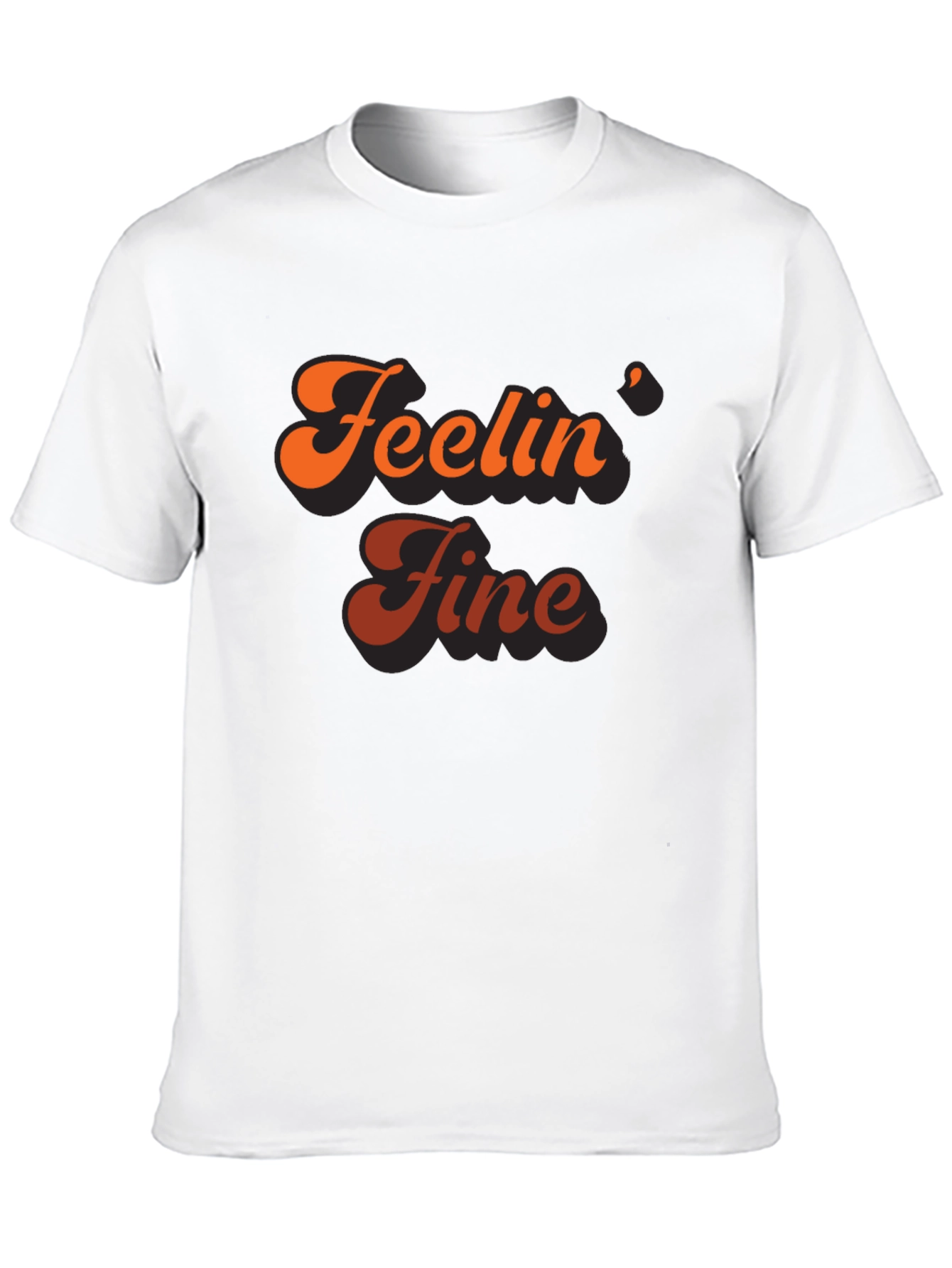Feelin Fine Retro Graphic Tee - Stylish Comfort