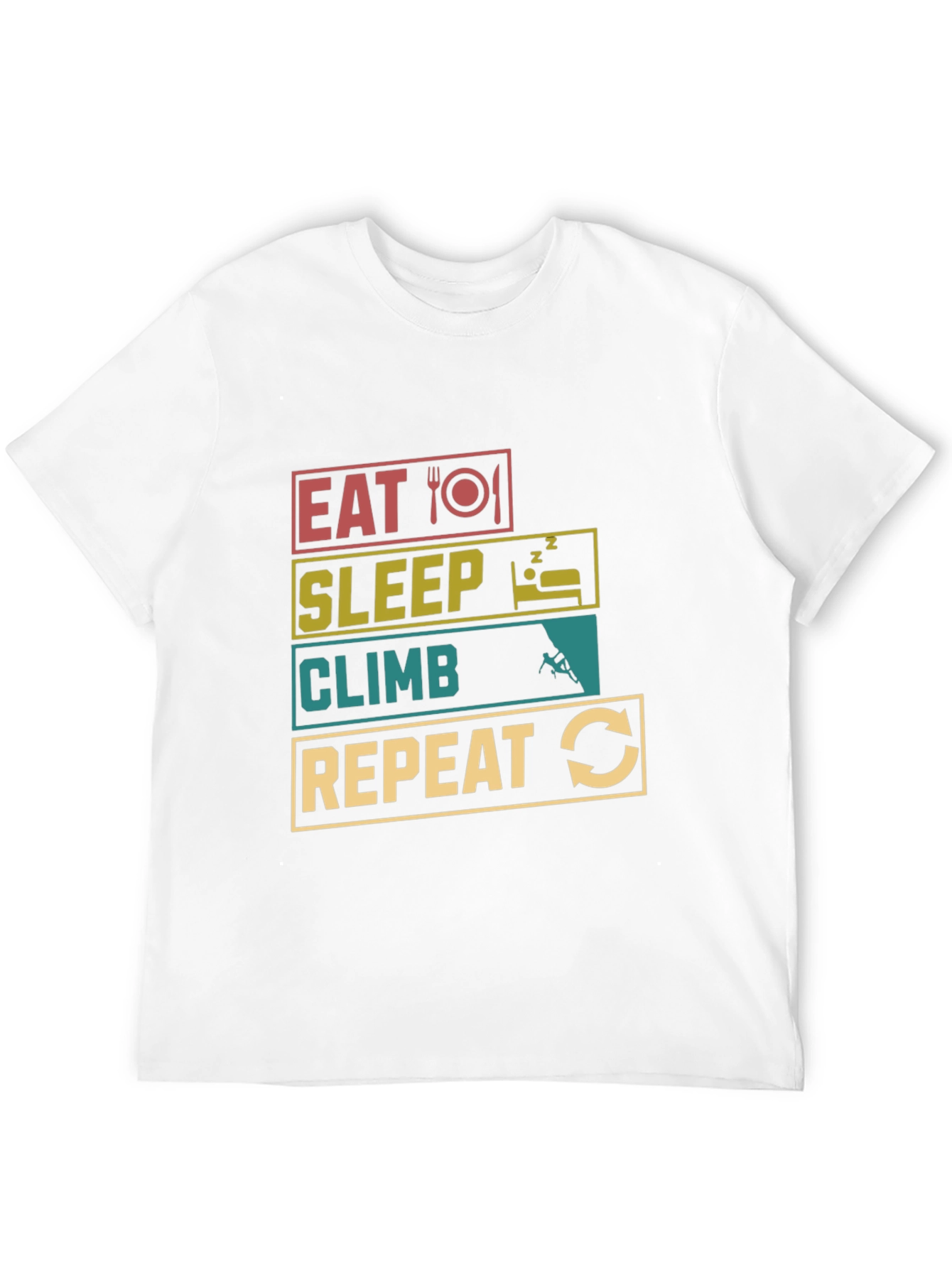 Eat Sleep Climb Repeat Black T-Shirt