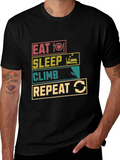 Eat Sleep Climb Repeat Black T-Shirt