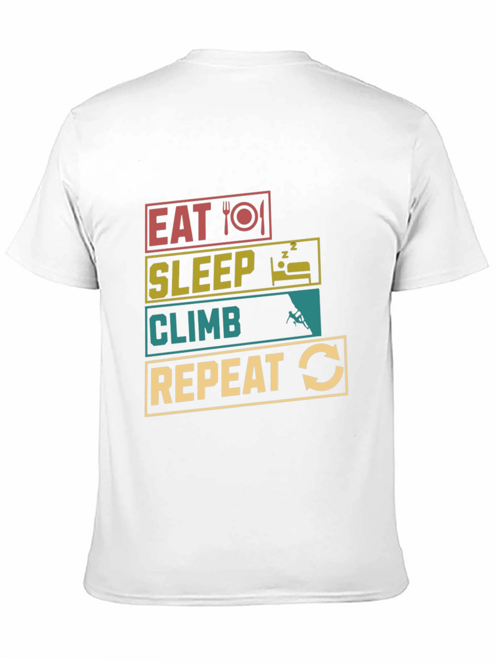 Eat Sleep Climb Repeat Black T-Shirt