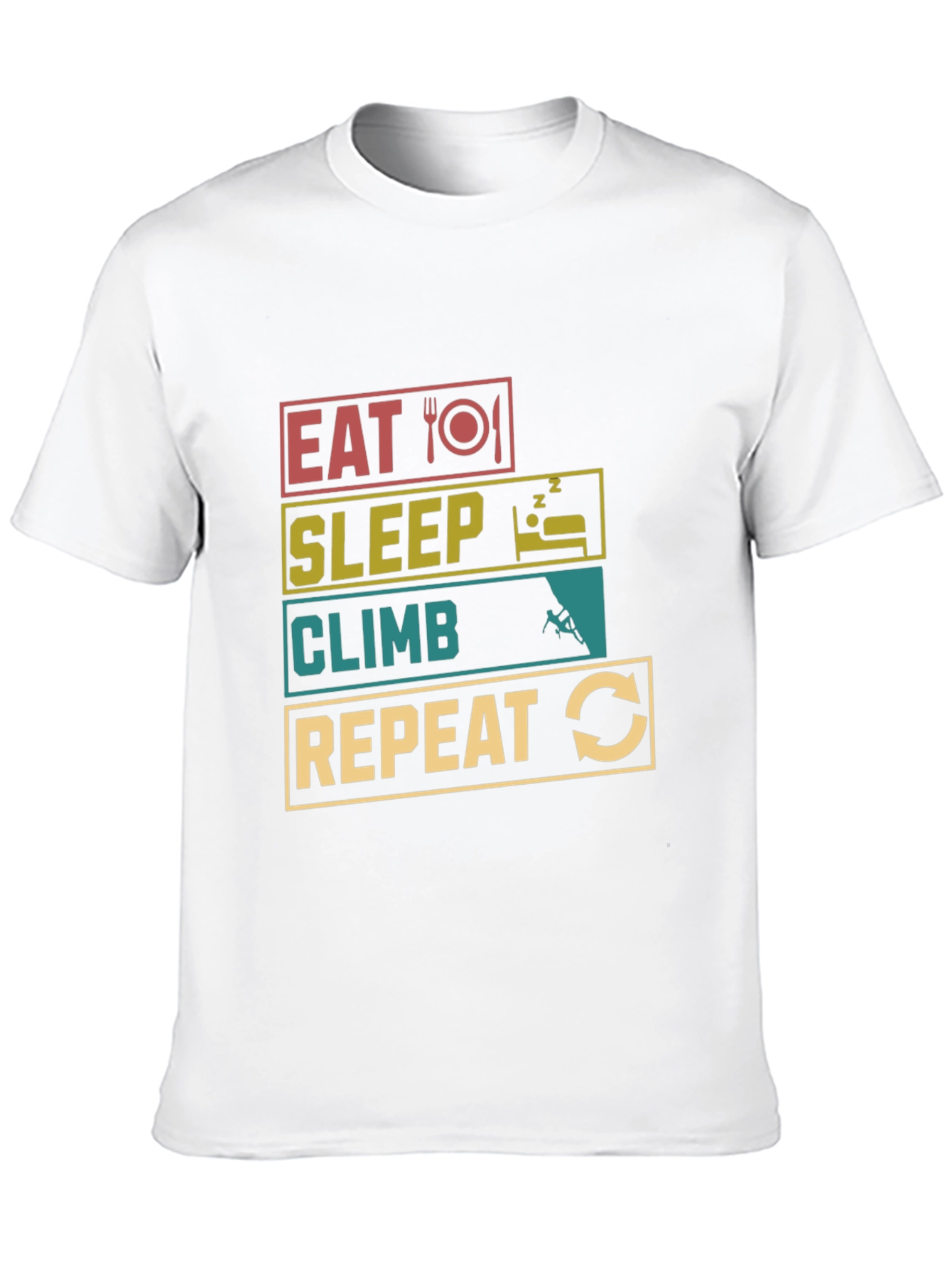 Eat Sleep Climb Repeat Black T-Shirt