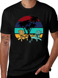 Retro Sunset Beach Chair T-Shirt