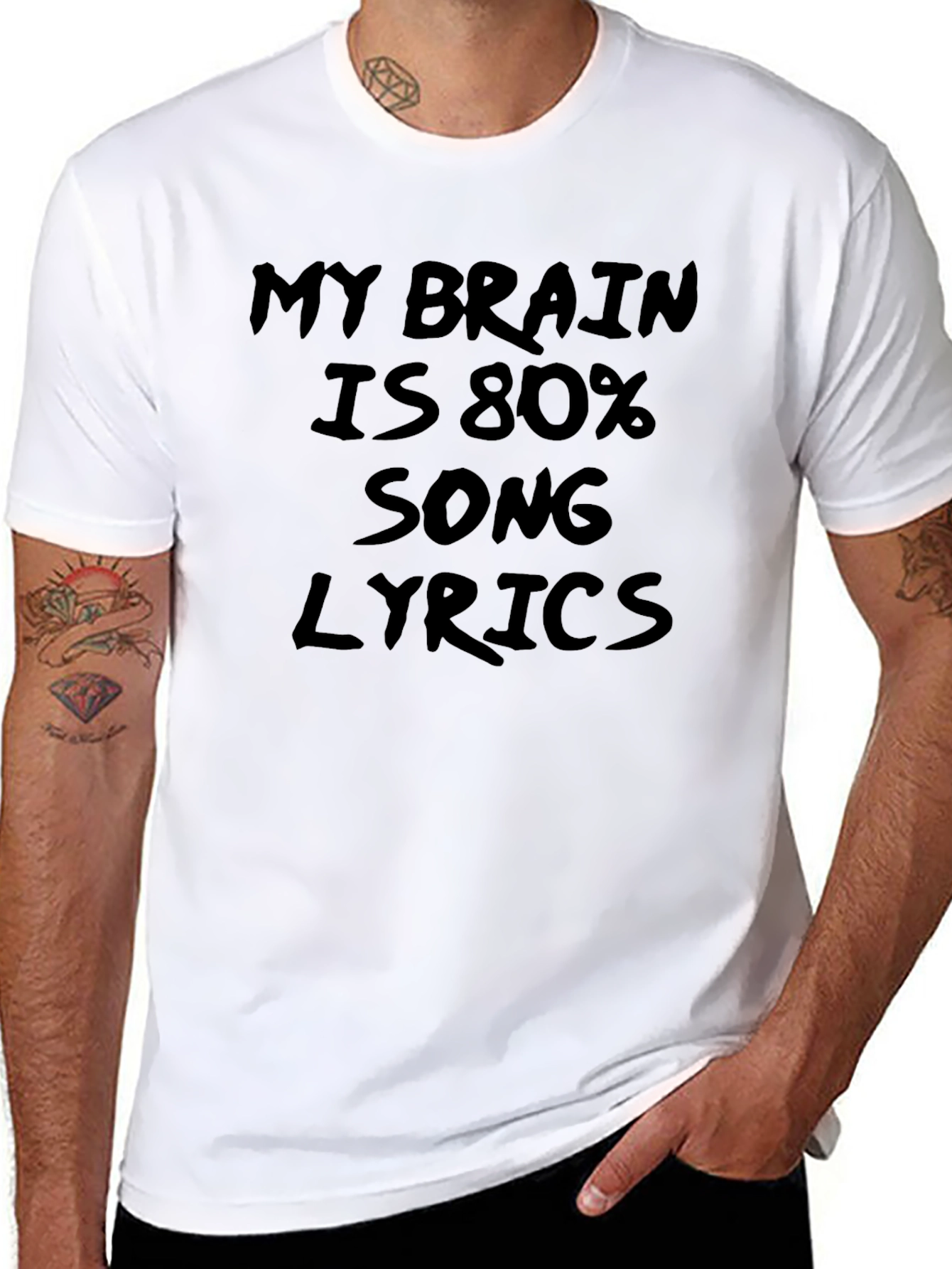 Song Lyrics T-Shirt - Funny Music Tee