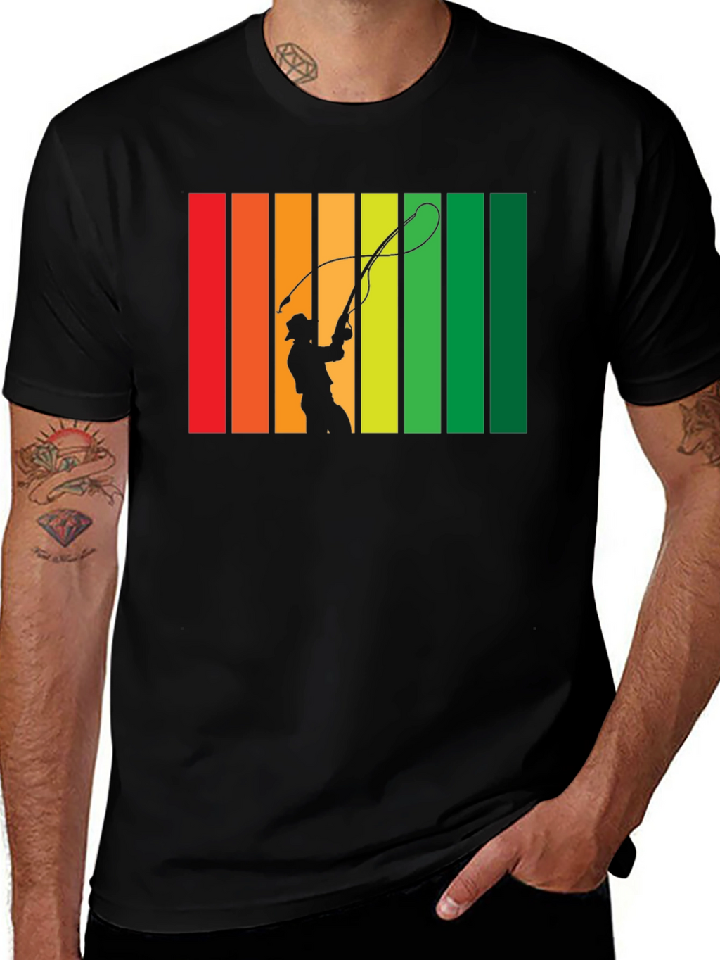 Retro Silhouette Whip Cracking T-Shirt