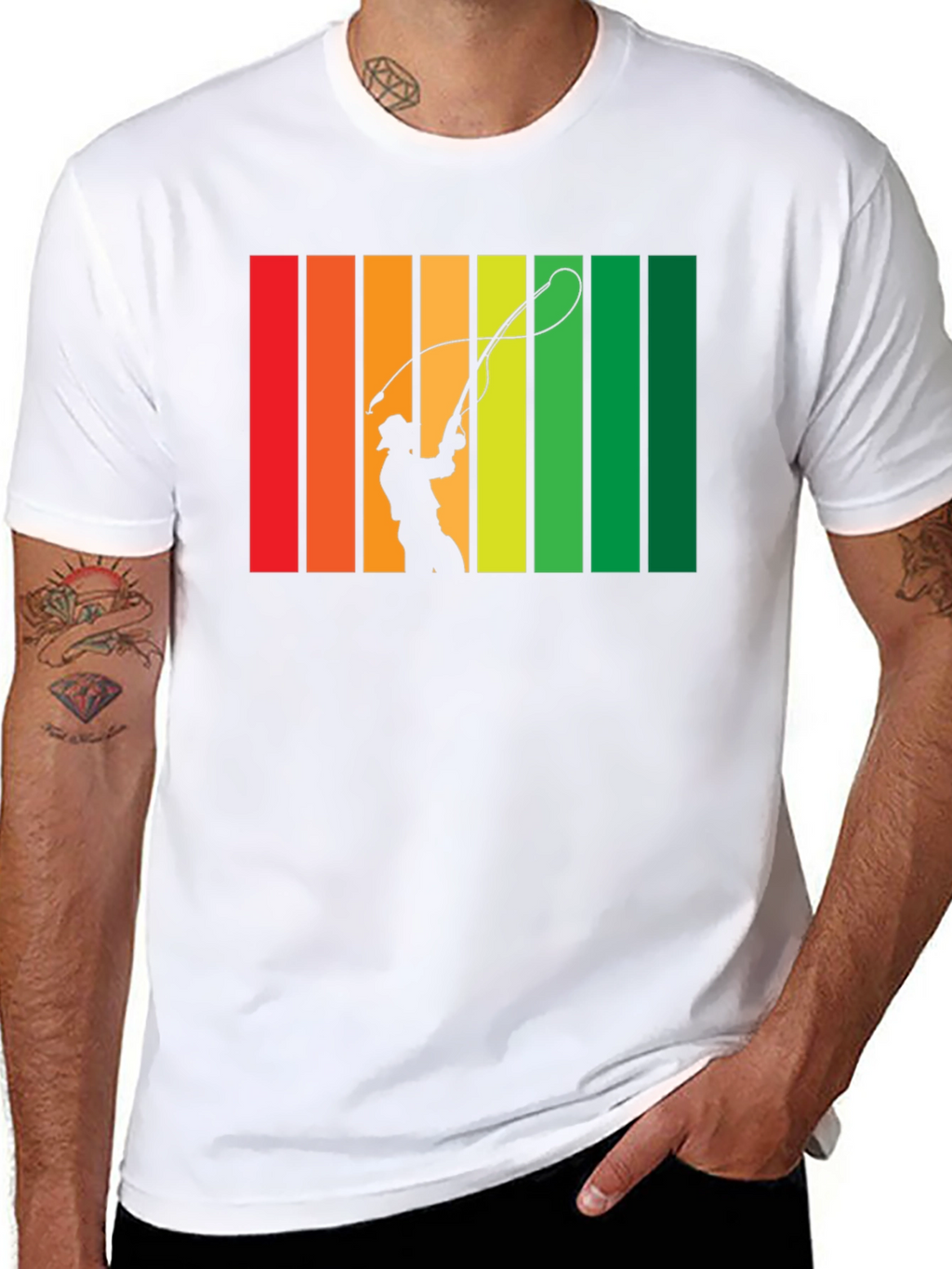 Retro Silhouette Whip Cracking T-Shirt