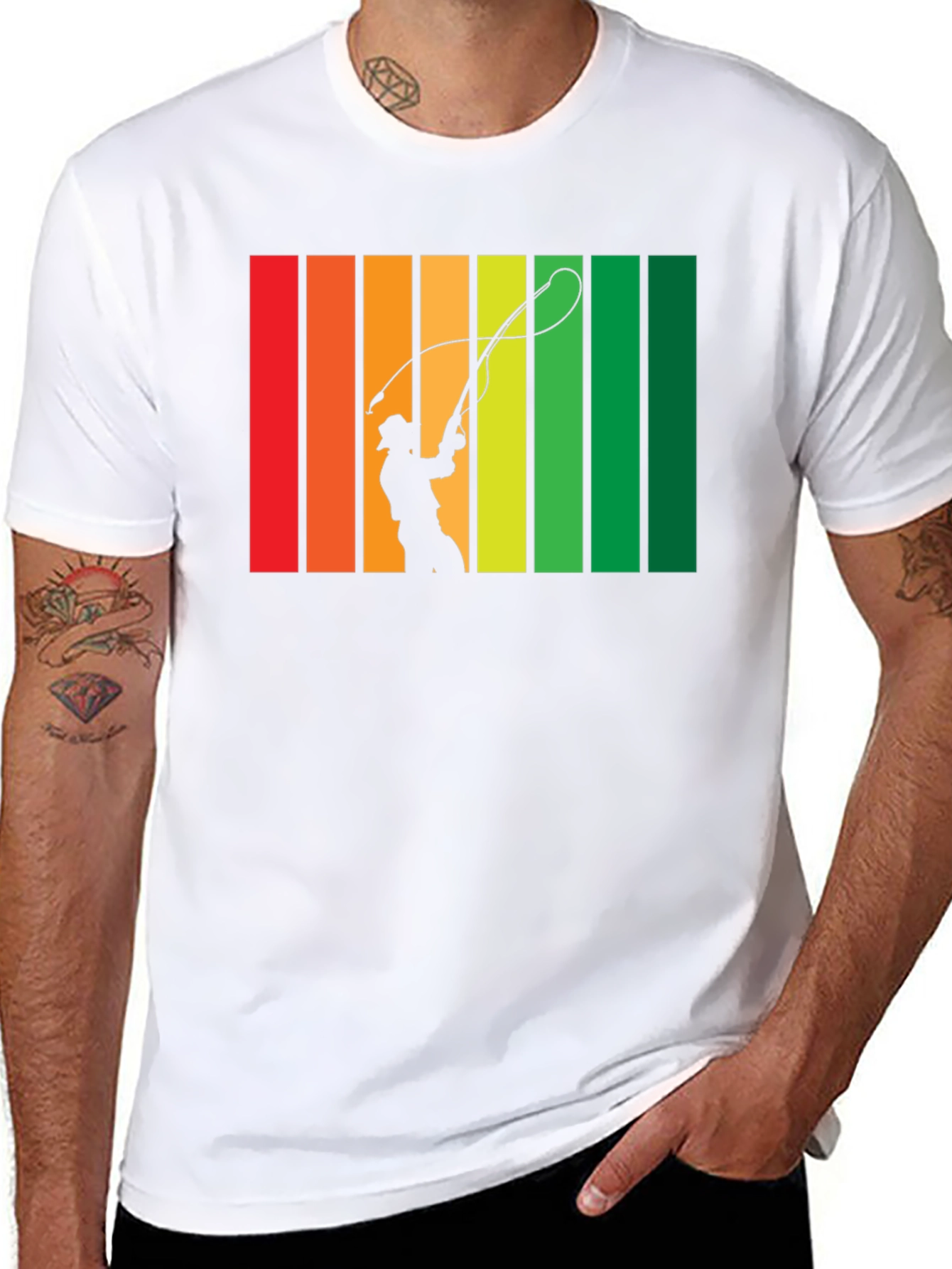Retro Silhouette Whip Cracking T-Shirt