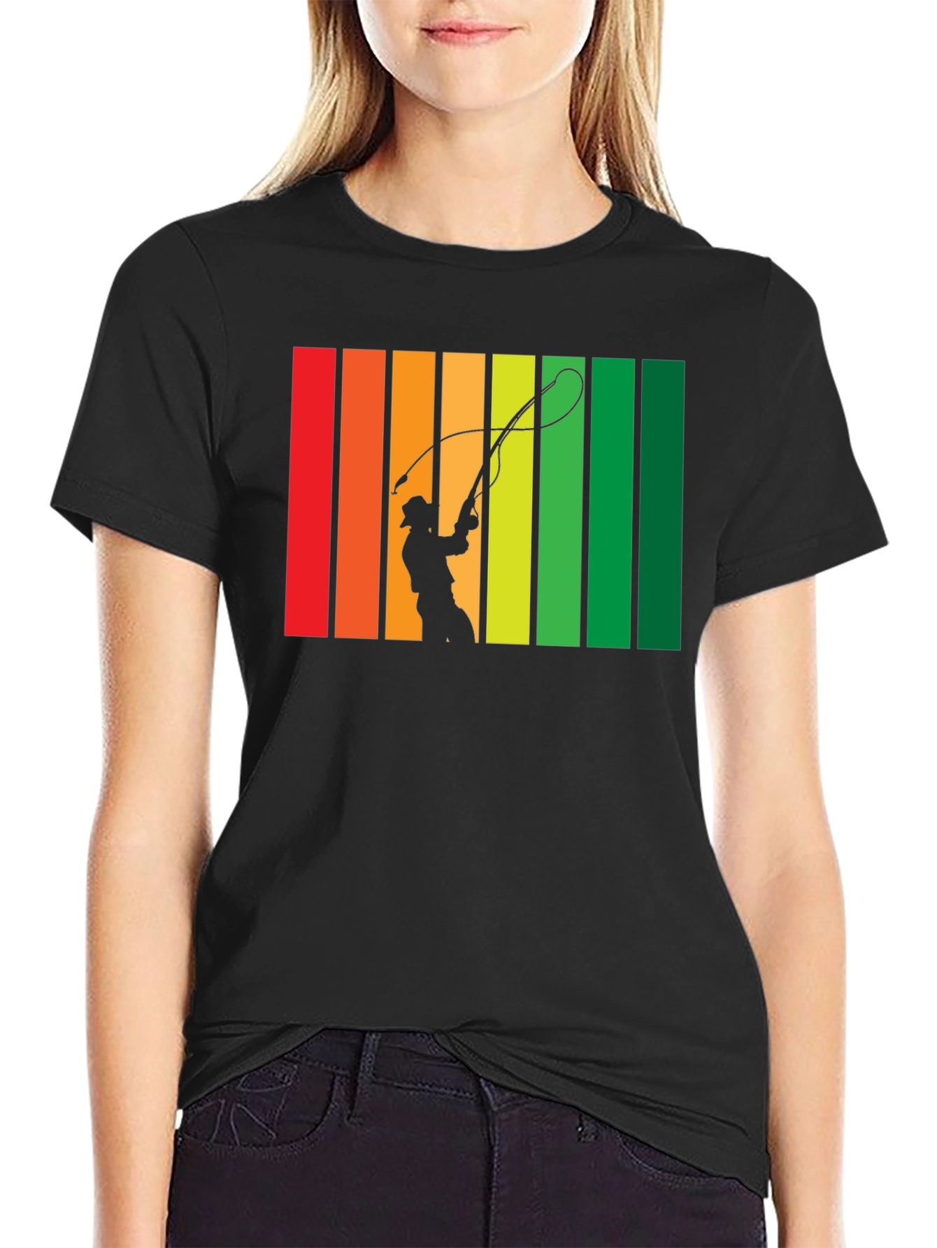 Retro Silhouette Whip Cracking T-Shirt