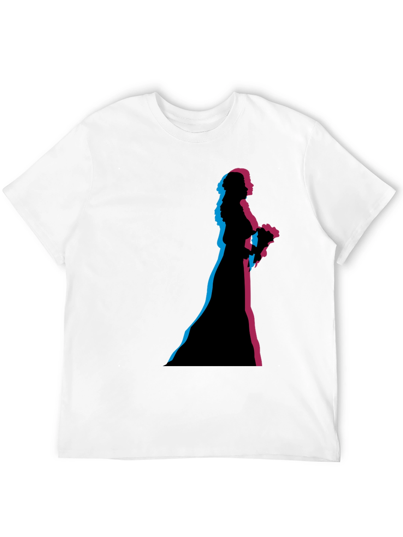 Bride Silhouette Graphic Black T-Shirt