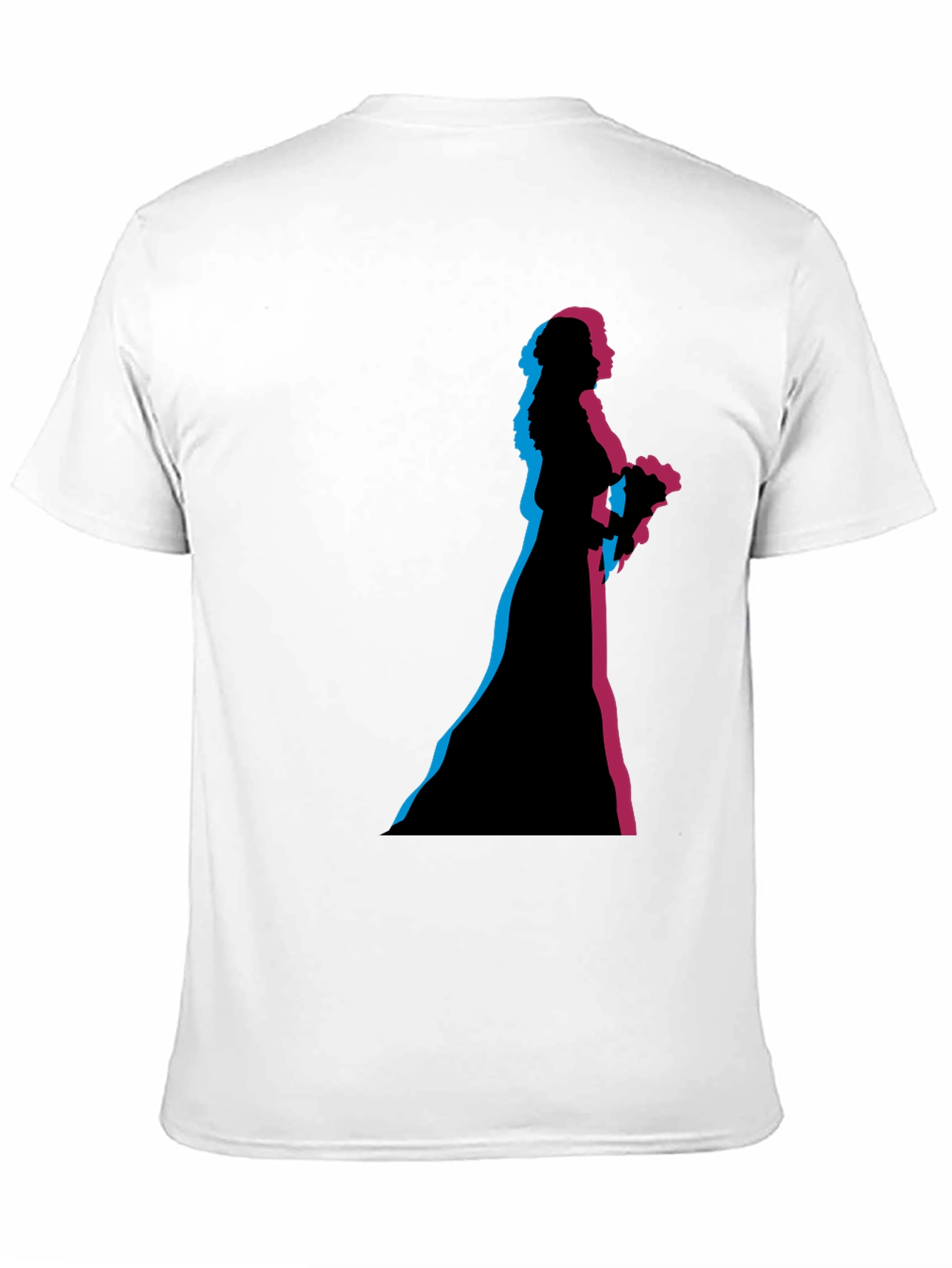 Bride Silhouette Graphic Black T-Shirt