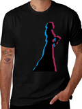 Bride Silhouette Graphic Black T-Shirt