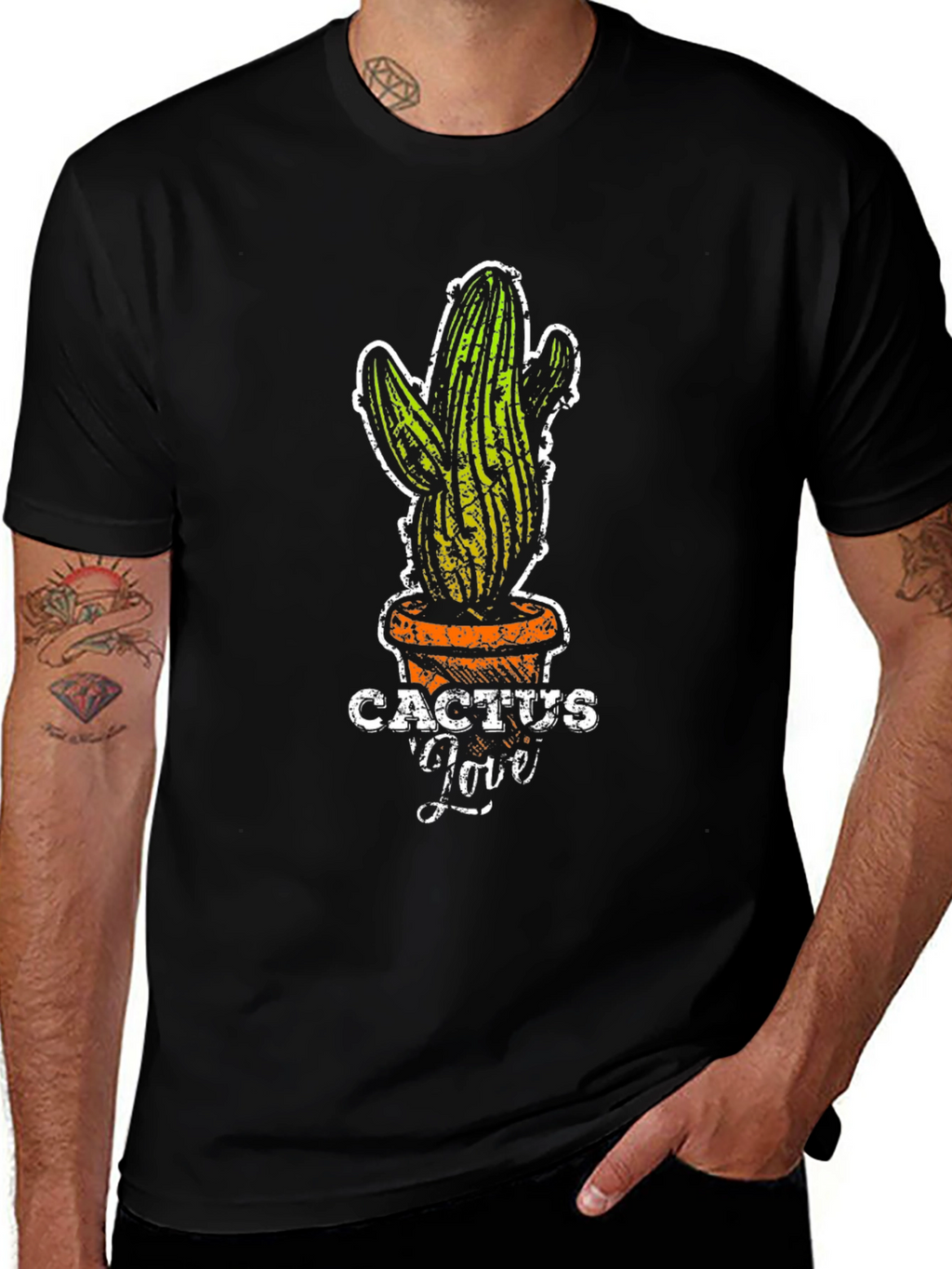 Cactus Love Graphic Tee - Trendy Plant Lover Shirt